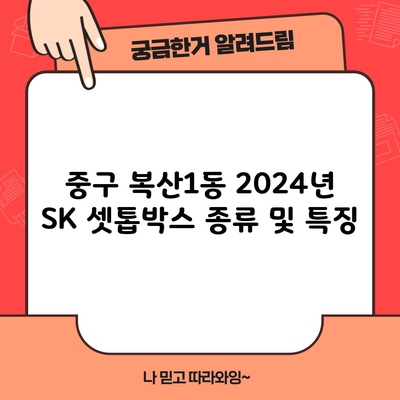 중구 복산1동 2024년 SK 셋톱박스 종류 및 특징