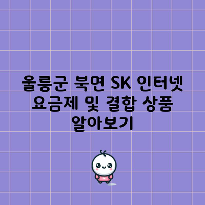 울릉군 북면 SK 인터넷 요금제 및 결합 상품 알아보기