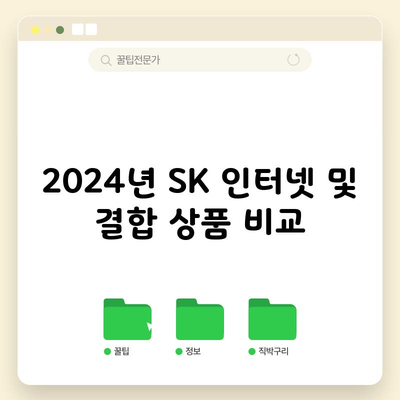 2024년 SK 인터넷 및 결합 상품 비교