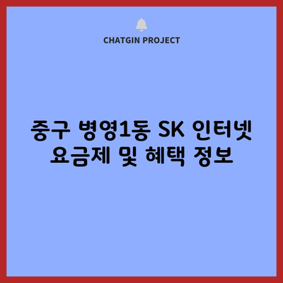 중구 병영1동 SK 인터넷 요금제 및 혜택 정보