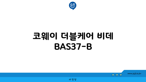 코웨이 더블케어 비데 BAS37-B