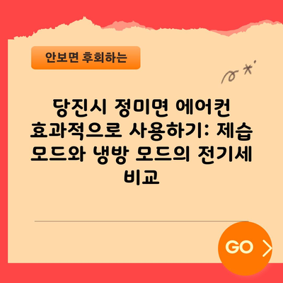 당진시 정미면 에어컨 효과적으로 사용하기: 제습 모드와 냉방 모드의 전기세 비교