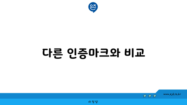 다른 인증마크와 비교