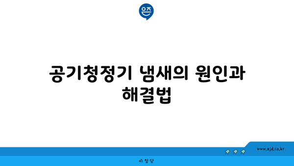 공기청정기 냄새의 원인과 해결법