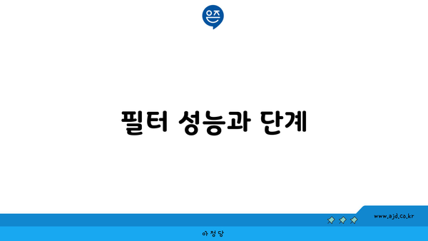 필터 성능과 단계