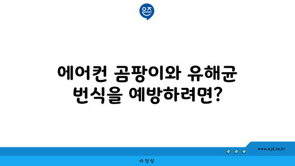 에어컨 곰팡이와 유해균 번식을 예방하려면?