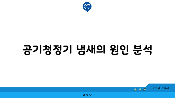 공기청정기 냄새의 원인 분석