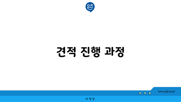 견적 진행 과정